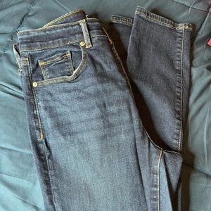 LOFT Women's Dark Blue Jeggings